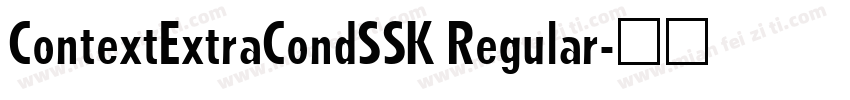 ContextExtraCondSSK Regular字体转换